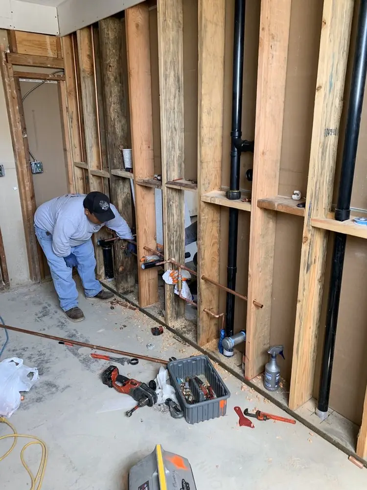 Commercial rough-in plumbing for Gas Line Repair in Whitpain
